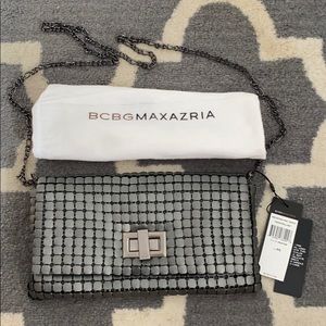 BCBG Max Azria Metal Clutch / Crossbody - NWT!